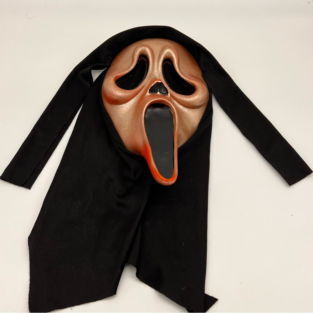 Scream Ghost Face Metallic RedOrange Halloween Mask Easter Unlimited